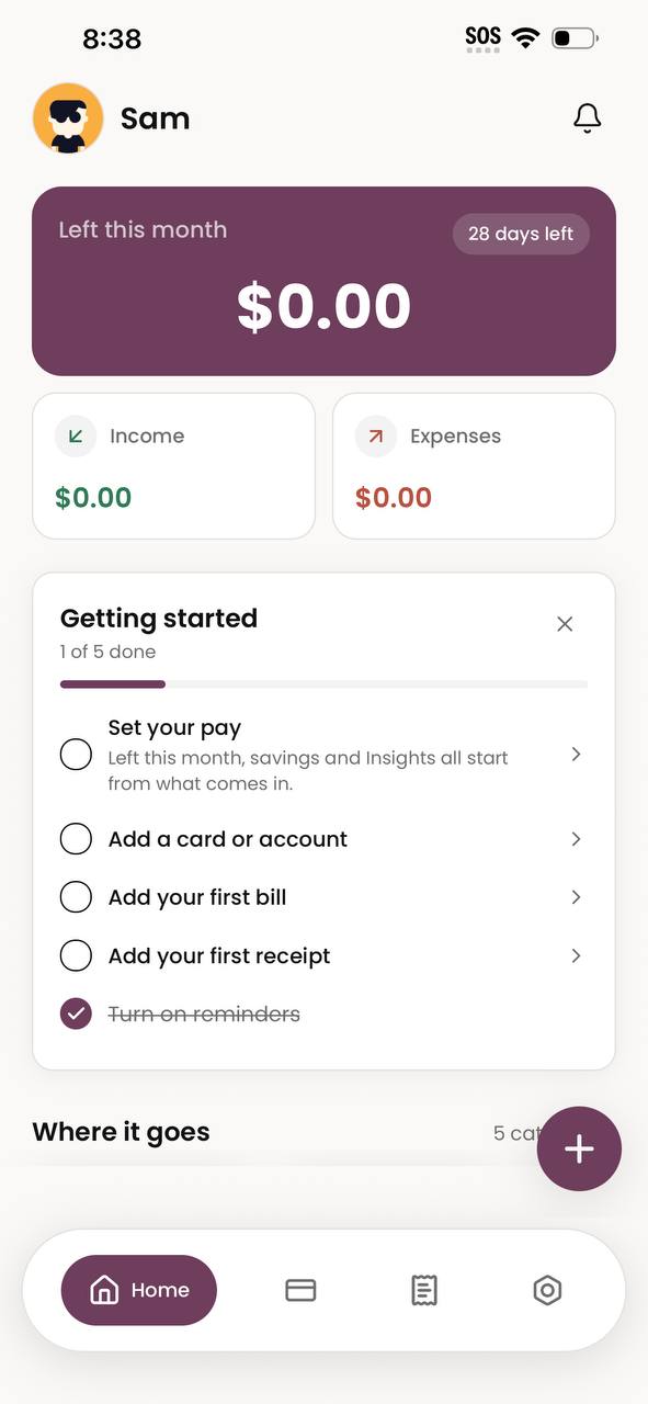 Skip home with Left this month and Getting started checklist